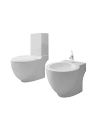 Ensemble de bidet et toilette Céramique Blanc | Mobilier & Déco
