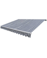 Auvent pliable manuel 300 cm Bleu/blanc | Mobilier & Déco