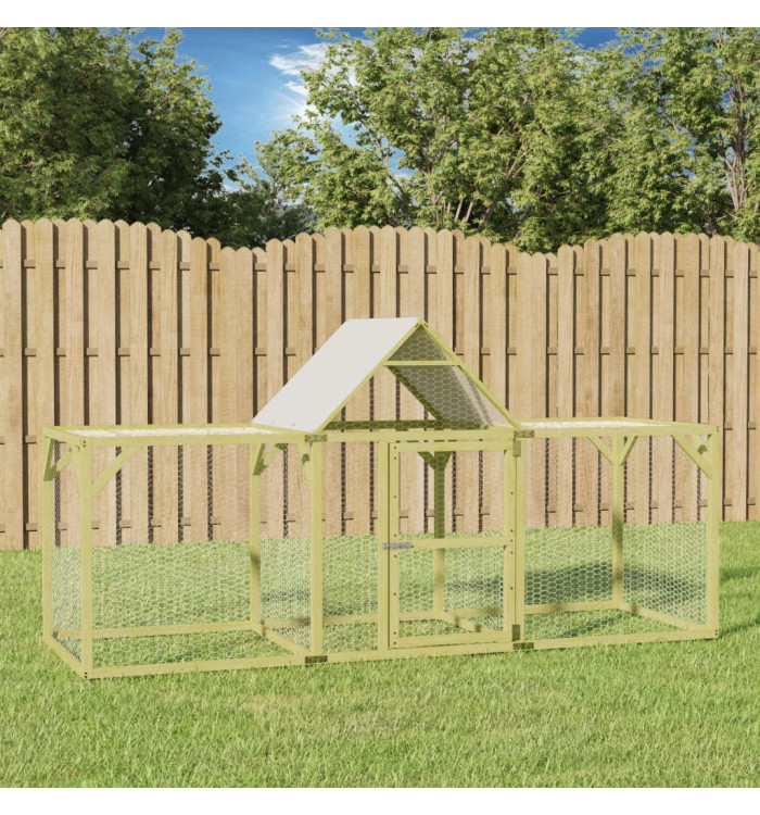 Poulailler 300x100x150 cm Bois de pin massif imprégné | Mobilier & Déco