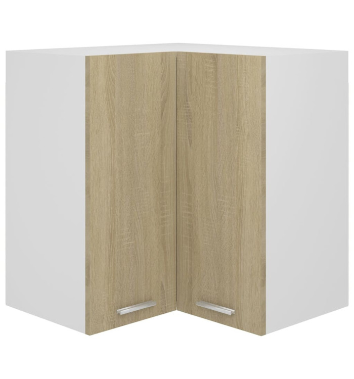 Armoire d'angle suspendue "Lyon" Chêne sonoma | Mobilier & Déco