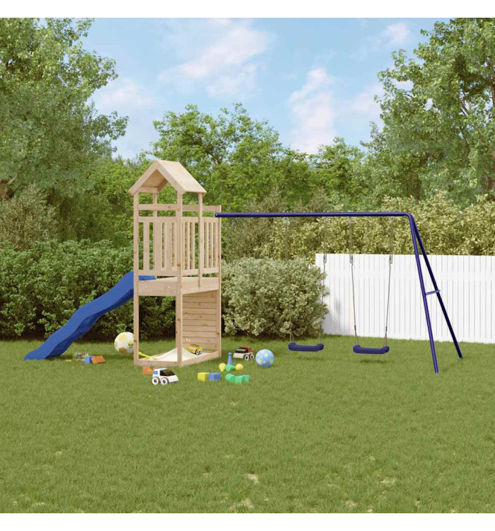 Aire de jeux d'extérieur bois de pin massif | Mobilier & Déco