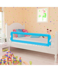 Barrière de sécurité de lit d'enfant Bleu 120x42 cm Polyester | Mobilier & Déco