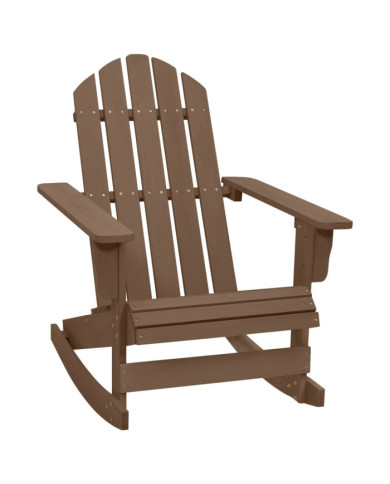 Chaise à bascule de jardin Bois Marron | Mobilier & Déco