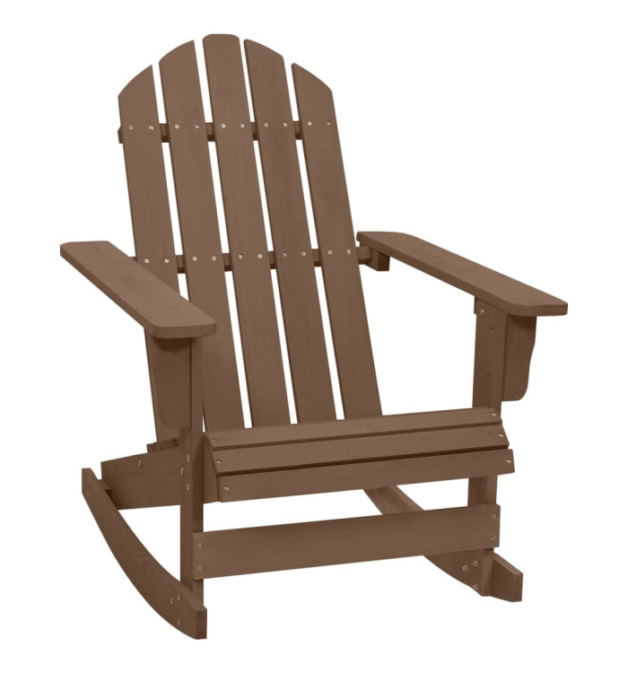 Chaise à bascule de jardin Bois Marron | Mobilier & Déco