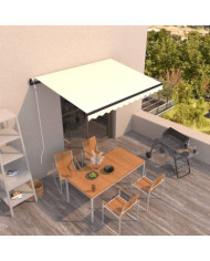 Auvent rétractable automatique 350x250 cm Crème | Mobilier & Déco