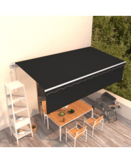 Auvent automatique rétractable avec store 6x3 m Anthracite | Mobilier & Déco