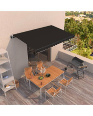 Auvent rétractable automatique 400x350 cm Anthracite | Mobilier & Déco
