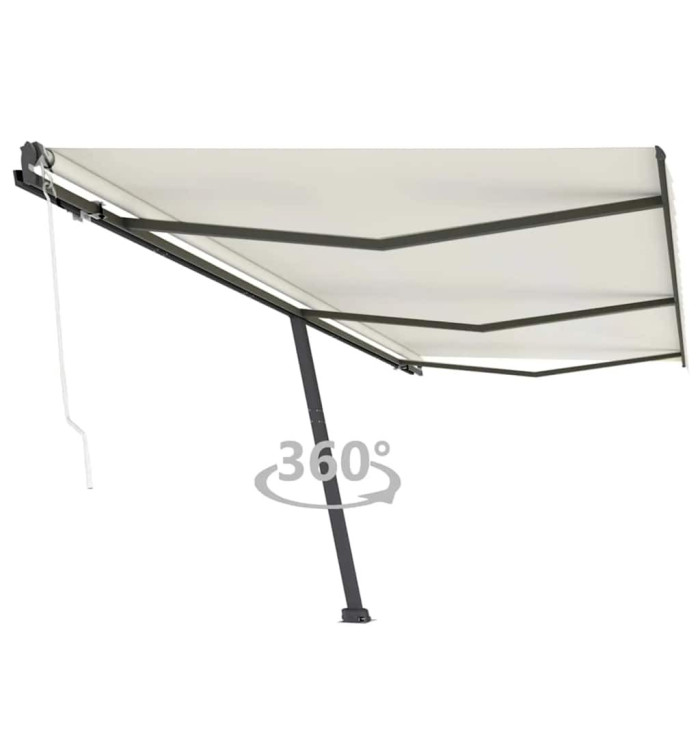 Auvent automatique sur pied 600x300 cm Crème | Mobilier & Déco