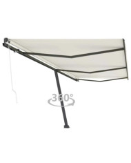 Auvent automatique sur pied 600x300 cm Crème | Mobilier & Déco