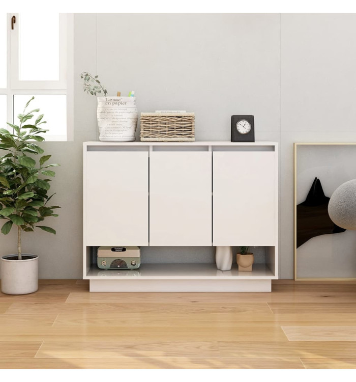 Buffet Blanc 97x31x75 cm Bois d'ingénierie | Mobilier & Déco