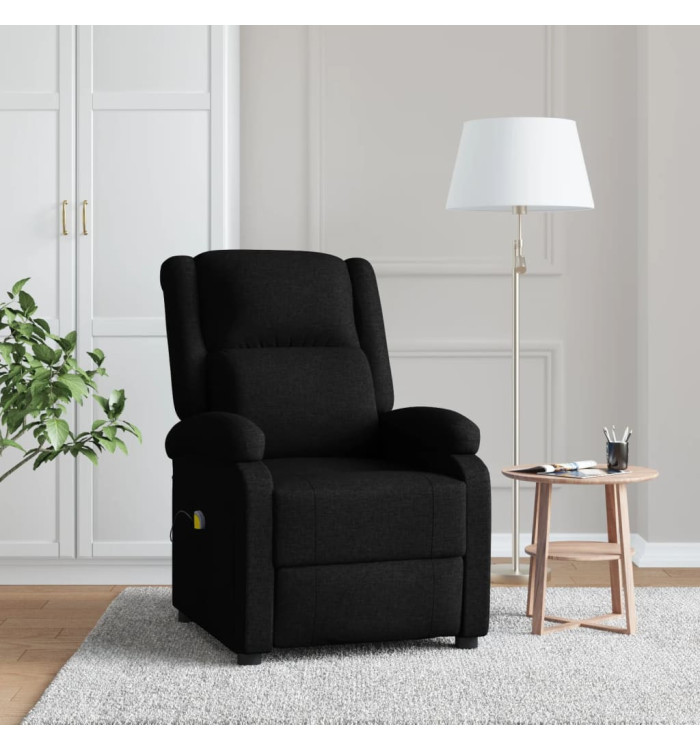 Fauteuil de massage Noir Tissu | Mobilier & Déco