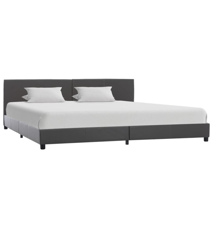 Cadre de lit Gris Similicuir 180x200 cm | Mobilier & Déco