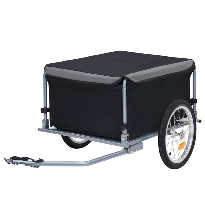 Remorque de vélo noir et gris 65 kg | Mobilier & Déco
