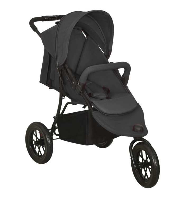 Poussette pour bébé Anthracite Acier | Mobilier & Déco