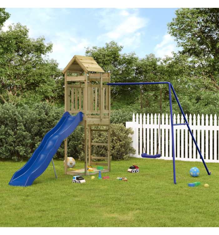 Aire de jeux d'extérieur bois de pin imprégné | Mobilier & Déco