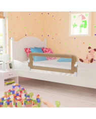 Barrière de lit enfant Taupe 102x42 cm Polyester | Mobilier & Déco