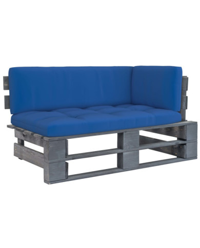 Canapé d'angle palette de jardin Gris Bois de pin imprégné | Mobilier & Déco