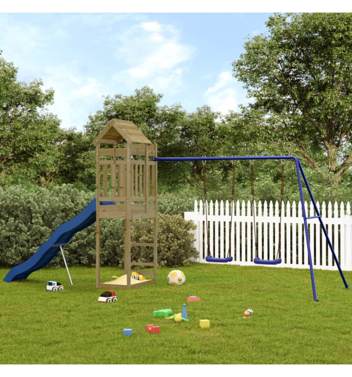 Aire de jeux d'extérieur bois de pin imprégné | Mobilier & Déco