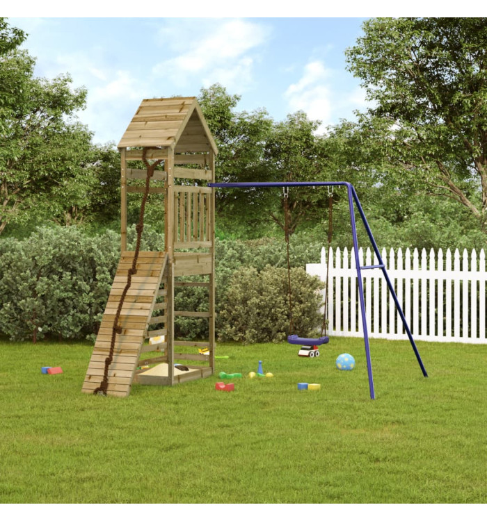 Aire de jeux d'extérieur bois de pin imprégné | Mobilier & Déco