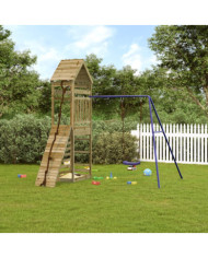 Aire de jeux d'extérieur bois de pin imprégné | Mobilier & Déco