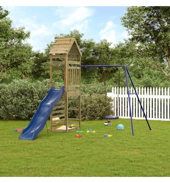 Aire de jeux d'extérieur bois de pin imprégné | Mobilier & Déco