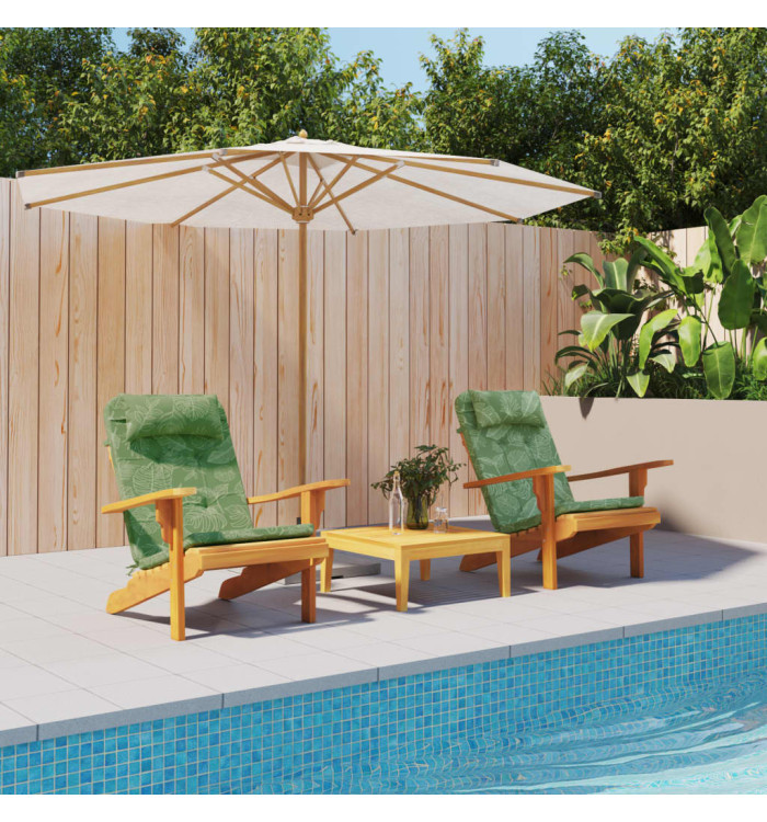 Coussins de chaise adirondack lot de 2 modèle de feuille | Mobilier & Déco