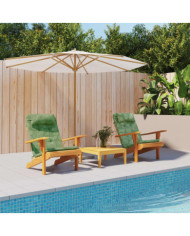 Coussins de chaise adirondack lot de 2 modèle de feuille | Mobilier & Déco