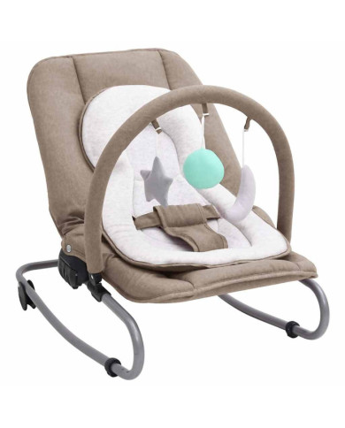 Transat pour bébé Taupe Acier | Mobilier & Déco