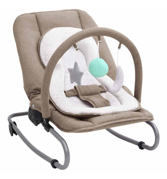 Transat pour bébé Taupe Acier | Mobilier & Déco