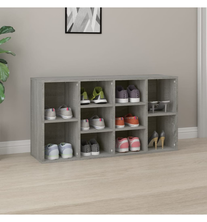 Banc à chaussures Sonoma gris 103x30x54,5 cm Bois d'ingénierie | Mobilier & Déco