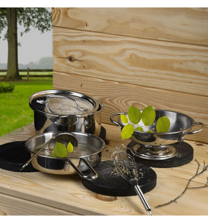 Esschert Design Ensemble d'outils cuisine de jeu pour boue 6 pcs Inox | Mobilier & Déco