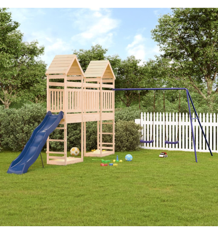Aire de jeux d'extérieur bois de pin massif | Mobilier & Déco