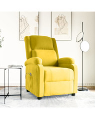 Fauteuil de massage Jaune Velours | Mobilier & Déco