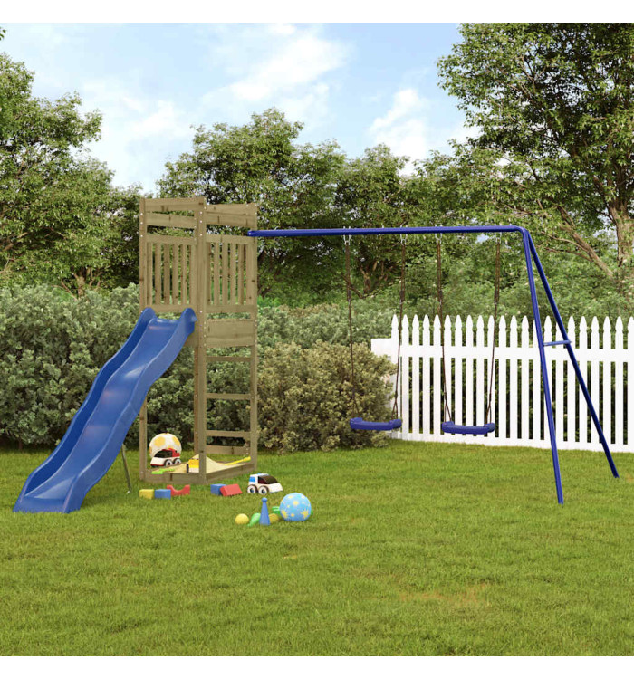 Aire de jeux d'extérieur bois de pin imprégné | Mobilier & Déco