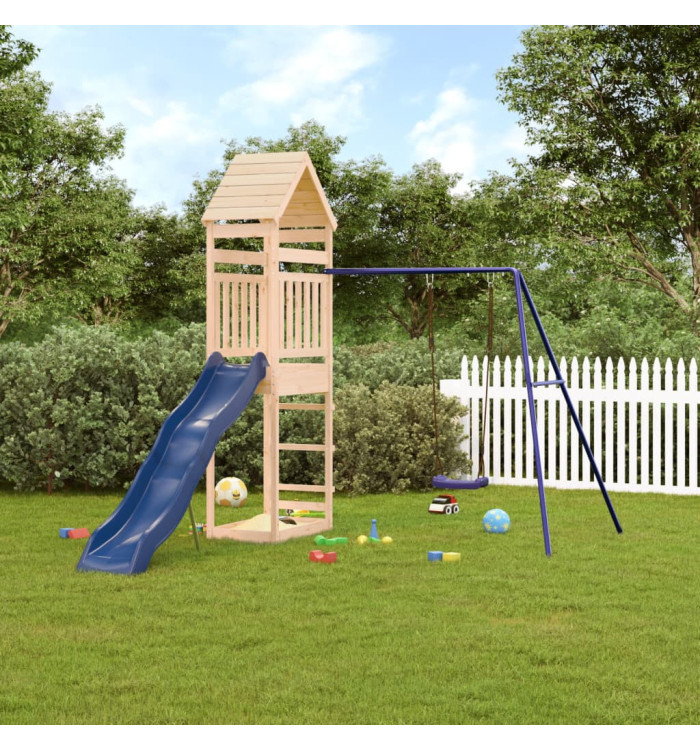 Aire de jeux d'extérieur bois de pin massif | Mobilier & Déco