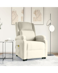 Fauteuil de massage Crème Velours | Mobilier & Déco