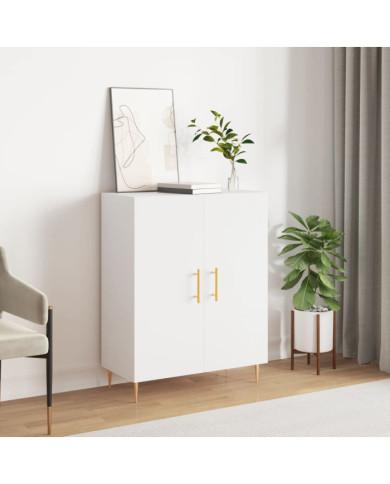 Buffet blanc 69,5x34x90 cm bois d'ingénierie | Mobilier & Déco