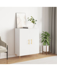 Buffet blanc 69,5x34x90 cm bois d'ingénierie | Mobilier & Déco
