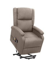 Fauteuil de massage Taupe Tissu | Mobilier & Déco