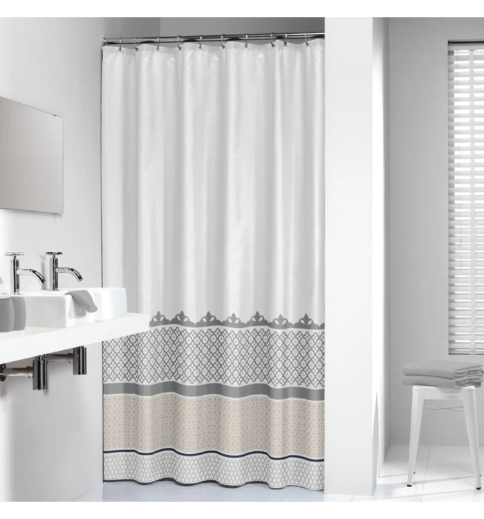 Sealskin Rideau de douche Marrakech 180 cm Argenté | Mobilier & Déco