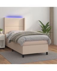 Sommier à lattes de lit matelas LED Cappuccino 80x200cm | Mobilier & Déco