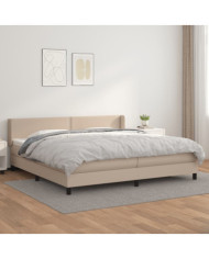 Sommier à lattes de lit avec matelas Cappuccino 200x200 cm | Mobilier & Déco