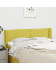 Tête de lit avec oreilles Vert 147x16x78/88 cm Tissu | Mobilier & Déco