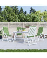 Coussins de chaise à dossier haut lot de 4 modèle de feuille | Mobilier & Déco