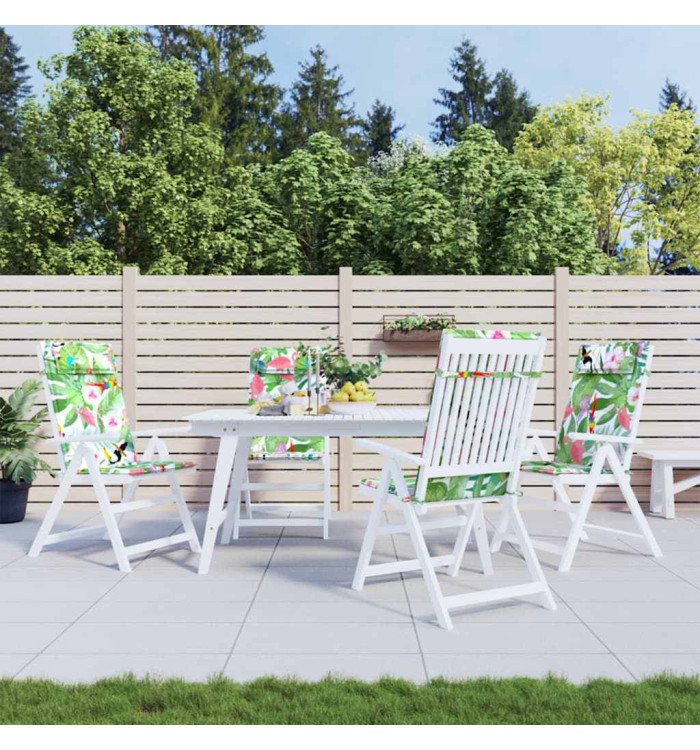 Coussins de chaise à dossier haut lot de 4 multicolore | Mobilier & Déco