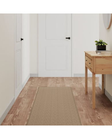 Tapis de couloir aspect sisal sable 50x300 cm | Mobilier & Déco