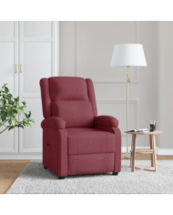 Fauteuil inclinable Rouge bordeaux Tissu | Mobilier & Déco