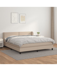 Sommier à lattes de lit avec matelas Cappuccino 160x200 cm | Mobilier & Déco