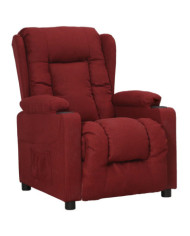 Fauteuil inclinable Rouge bordeaux Tissu | Mobilier & Déco