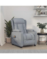 Fauteuil de massage Gris clair Tissu | Mobilier & Déco